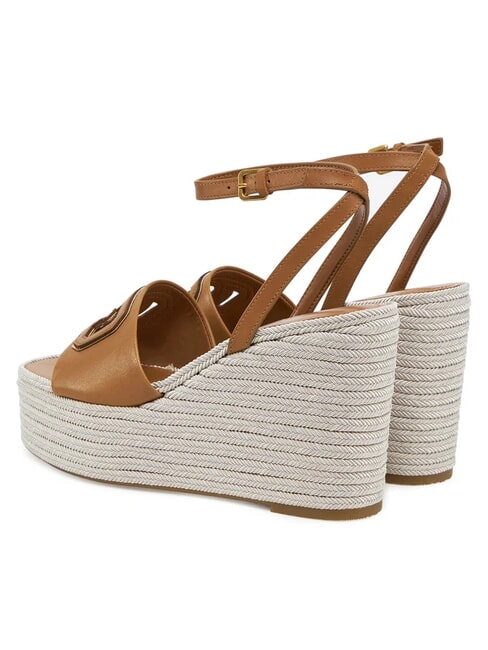 TANVEE Sandalias de alpargatas de cuña alta bronceado - Zapatos Mujer