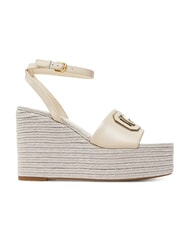 GUESS TANVEE Sandalias de alpargatas de cuña alta crema/oro - Zapatos Mujer - 2