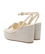 GUESS TANVEE Sandalias de alpargatas de cuña alta crema/oro - Zapatos Mujer - 5