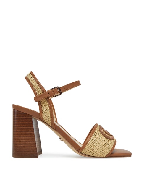 GANIKA Sandalias altas con banda de rafia natural - Zapatos Mujer