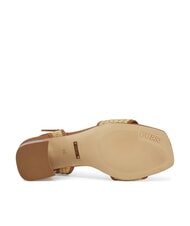 GUESS GANIKA Sandalias altas con banda de rafia natural - Zapatos Mujer - 6