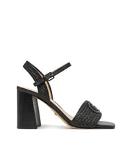 GUESS GANIKA Sandalias altas con banda de rafia NEGRO - Zapatos Mujer - 2