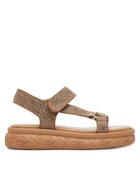 LODE2 Sandalias con tira y pedrería Beige / Marrón - Zapatos Mujer