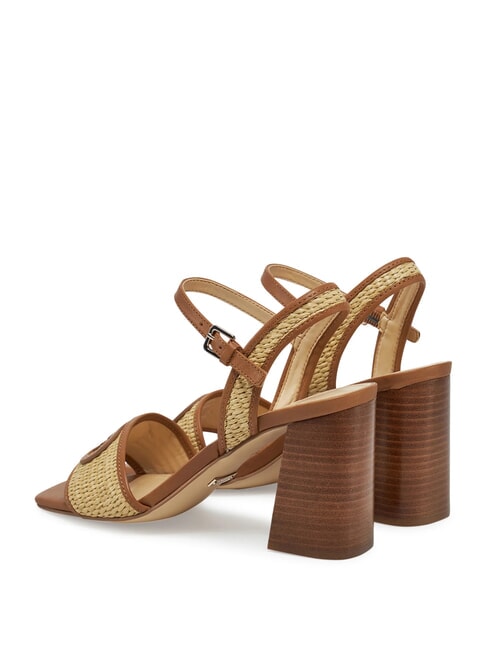 GANIKA Sandalias altas con banda de rafia natural - Zapatos Mujer