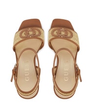 GUESS GANIKA Sandalias altas con banda de rafia natural - Zapatos Mujer - 3