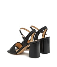 GUESS GANIKA Sandalias altas con banda de rafia NEGRO - Zapatos Mujer - 5