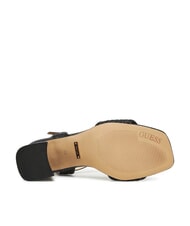 GUESS GANIKA Sandalias altas con banda de rafia NEGRO - Zapatos Mujer - 6