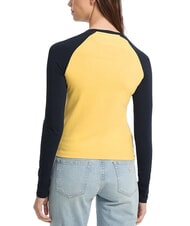 GUESS JEANS RAGLAN BLOCK Camiseta de manga larga con estampado yogur multiusos de plátano - camiseta - 2