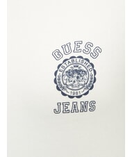 GUESS JEANS LOGO STAMP Camiseta de manga corta de corte entallado brezo blanco puro - camiseta - 4