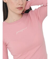 GUESS JEANS EMBRO Camiseta de canalé de manga larga ligero rosa - camiseta - 3