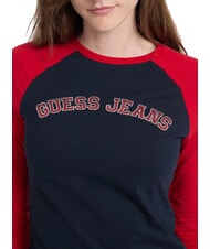 GUESS JEANS RAGLAN BLOCK Camiseta de manga larga con estampado océano atrevido multi - camiseta - 3