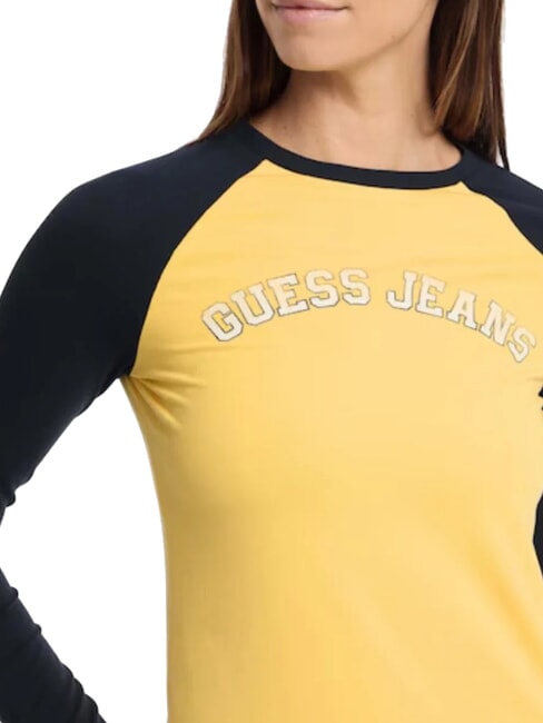 RAGLAN BLOCK Camiseta de manga larga con estampado yogur multiusos de pl&aacute;tano - camiseta