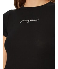 GUESS JEANS EMBRO SLIM Camiseta de manga corta acanalada jetbla - camiseta - 3