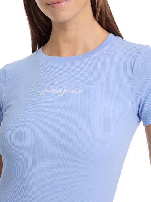 EMBRO SLIM Camiseta de manga corta acanalada azul fresco y zen - camiseta