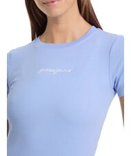 GUESS JEANS EMBRO SLIM Camiseta de manga corta acanalada azul fresco y zen - camiseta - 3