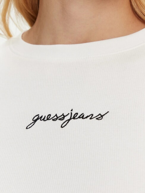 EMBRO SLIM Camiseta de manga corta acanalada purwhite - camiseta