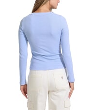 GUESS JEANS EMBRO Camiseta de canal&eacute; de manga larga azul fresco y zen - camiseta - 2