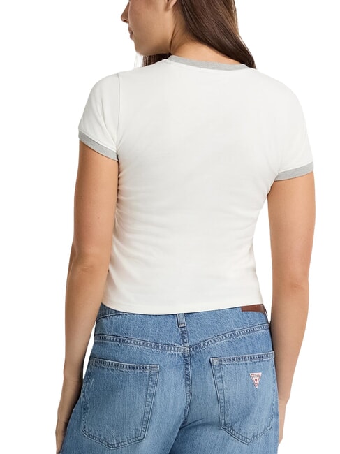 LOGO STAMP Camiseta de manga corta de corte entallado brezo blanco puro - camiseta