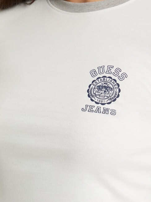LOGO STAMP Camiseta de manga corta de corte entallado brezo blanco puro - camiseta