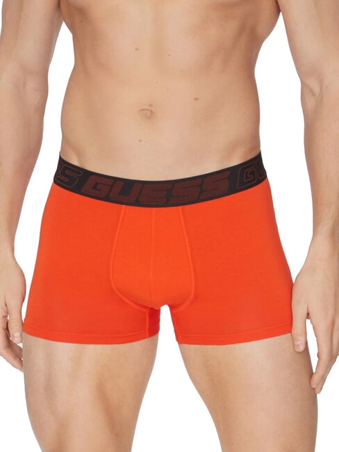 JOE 3 Boxers Multicolor lava negra naranja - Calzoncillos de hombre