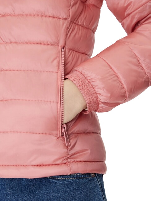 PACKABLE Chaqueta ligera de plumas con capucha ligero rosa - Chaquetas de plumas de mujer