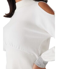 GUESS BLING Suéter de cuello alto con puños recortados con pedrería dovwhi - Suéteres de mujer - 3