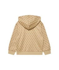 GUESS KIDS ACTIVE MINI ME Sudadera con capucha de corte regular 4g aop beige blanco - Sudadera Beb&eacute; - 2