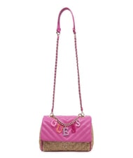 GUESS GIRL Mini bolso con charm de logo explosión rosa - Bolsos Mujer - 3