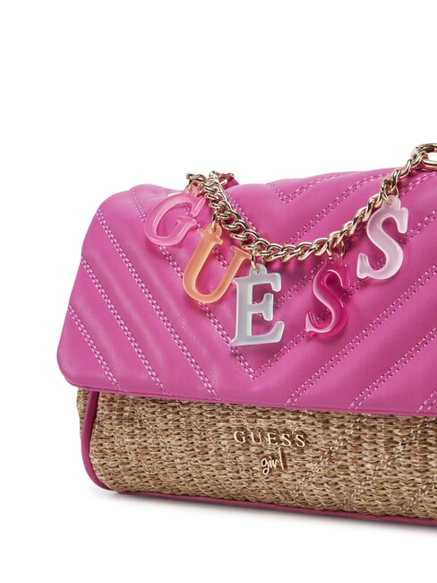 GIRL Mini bolso con charm de logo explosión rosa - Bolsos Mujer