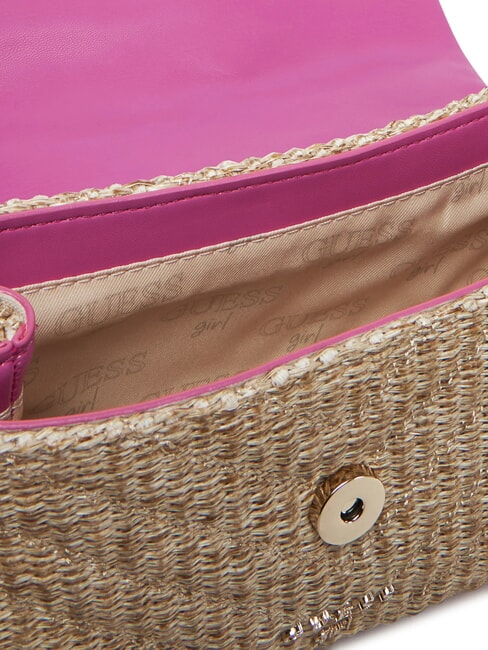 GIRL Mini bolso con charm de logo explosión rosa - Bolsos Mujer