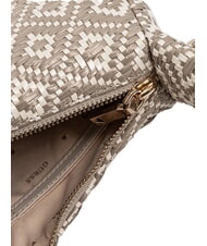 GUESS RIANEE Mini bolso hobo tejido gris pardo - Bolsos Mujer - 4