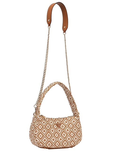 RIANEE Mini bolso hobo tejido COGNAC - Bolsos Mujer