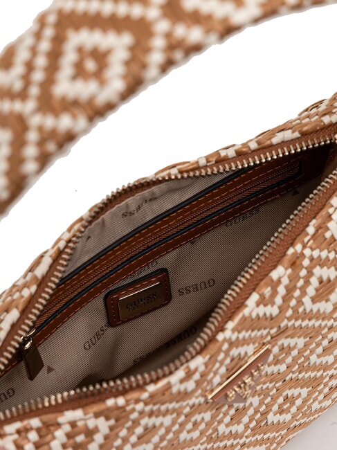 RIANEE Mini bolso hobo tejido COGNAC - Bolsos Mujer