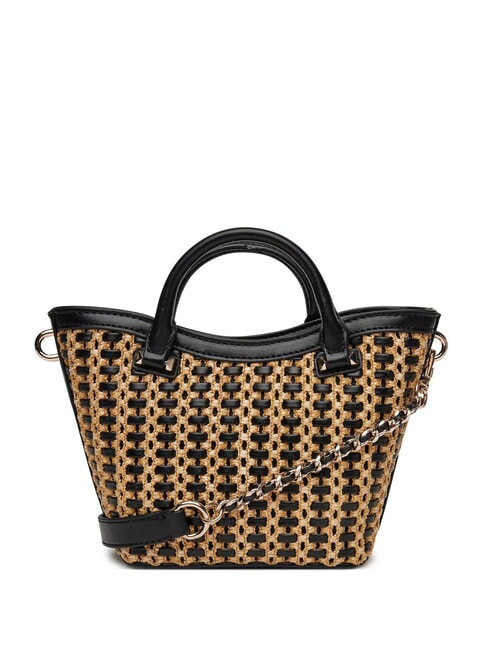 ATALIA Bolso pequeño con bandolera natural / negro - Bolsos Mujer