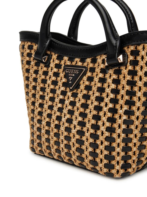 ATALIA Bolso pequeño con bandolera natural / negro - Bolsos Mujer