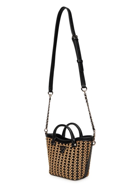 ATALIA Bolso pequeño con bandolera natural / negro - Bolsos Mujer