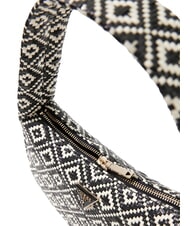 GUESS RIANEE Mini bolso hobo tejido NEGRO - Bolsos Mujer - 4