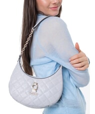 GUESS BESSEY Bolso de hombro con correa para el hombro gris lavanda - Bolsos Mujer - 5