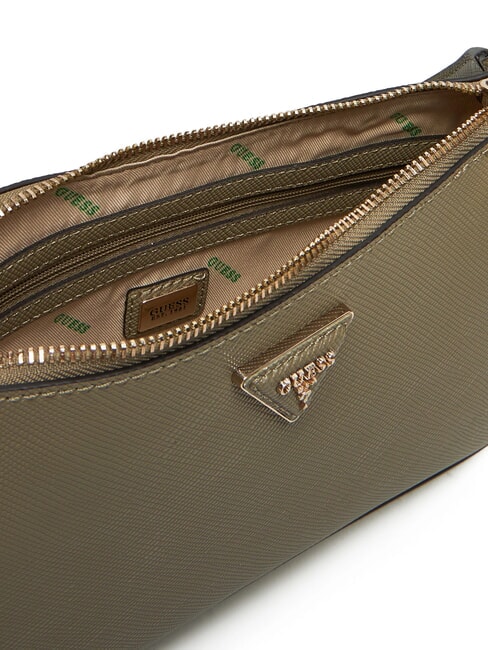 ECO JAZLYNN Bolso de hombro con estampado saffiano sabio - Bolsos Mujer