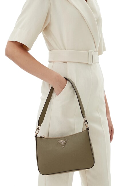 ECO JAZLYNN Bolso de hombro con estampado saffiano sabio - Bolsos Mujer