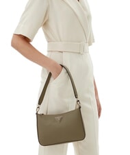 GUESS ECO JAZLYNN Bolso de hombro con estampado saffiano sabio - Bolsos Mujer - 5