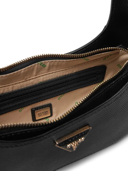 ECO JAZYLYNN Bolso hobo ST Saffiano con correa para el hombro NEGRO - Bolsos Mujer