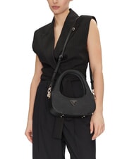 GUESS ECO JAZYLYNN Bolso hobo ST Saffiano con correa para el hombro NEGRO - Bolsos Mujer - 5