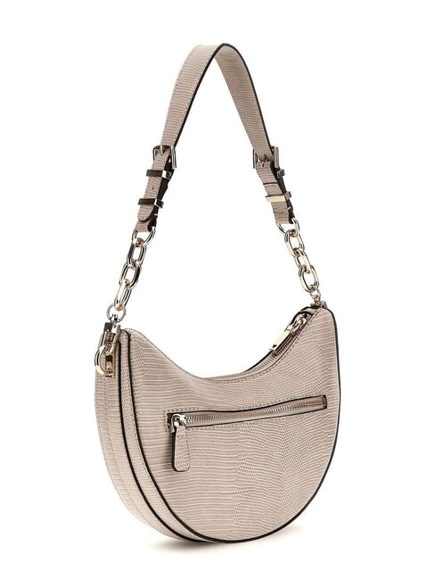 ORLINA Bolso de hombro con estampado de lagarto gris pardo - Bolsos Mujer