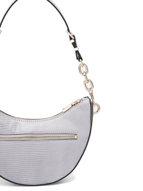 ORLINA Bolso de hombro con estampado de lagarto gris lavanda - Bolsos Mujer