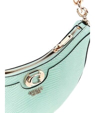 GUESS ORLINA Bolso de hombro con estampado de lagarto agua marina - Bolsos Mujer - 3