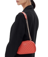 GUESS ECO RIANEE Bolso acolchado convertible rojo coral - Bolsos Mujer - 5