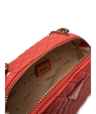 GUESS ECO RIANEE Bolso acolchado convertible rojo coral - Bolsos Mujer - 6