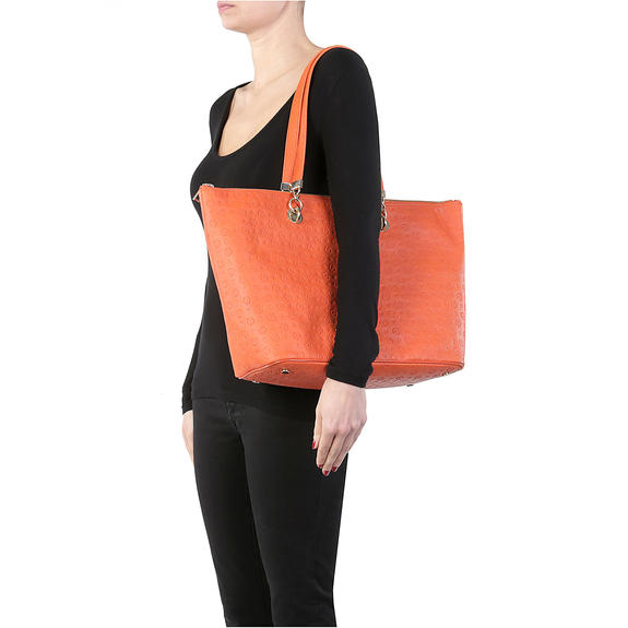Embossed Heritage Bolso shopper de hombro NARANJA - Bolsos Mujer