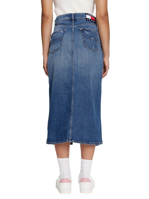 TH JEANS Falda larga de mezclilla mezclilla media - Faldas de mujer